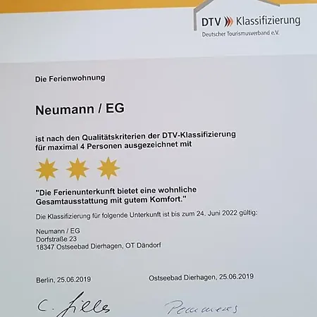 3***ferienwohnungen Neumann * Dändorf